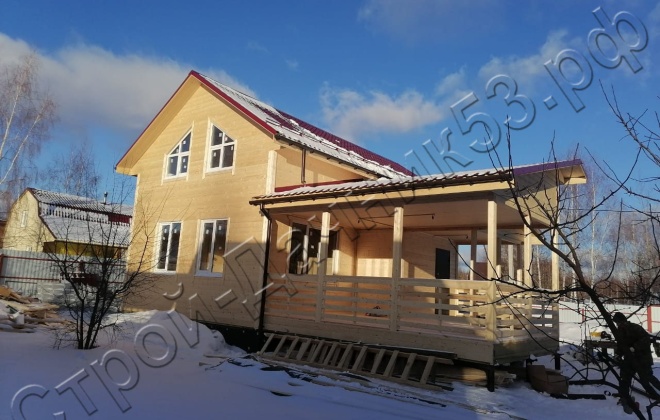 1 Каркасно-щитовой дом 142М², Тульская область, Заокский район, СНТ «Ивушка» (4)